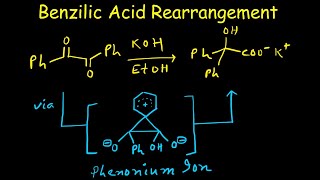 Benzilic Acid Rearrangement  Mechanism  Benzil  Phenonium Ion  12shift Organic Chemistry [upl. by Adnawyek]