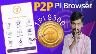 Pi Network P2P App In Pi Browser  Pi Network New Application in Browser  Pi Network New Update [upl. by Simonne]