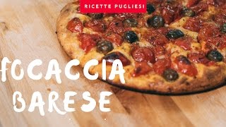 Focaccia Barese  Ricetta come Panificio Fiore Bari [upl. by Baggett]