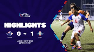 Anguila vs Belize  202425 Concacaf Nations League  Group Stage [upl. by Negem533]