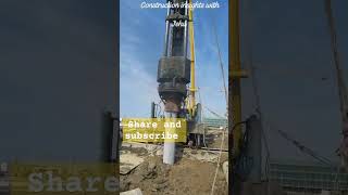 Incredible way of using pilling hammer for pilling operation share shorts oilandgas [upl. by Naji883]