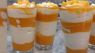 Only 3 ingredients Mango Mousse Recipe in 15 minutes  Eggless  Mango Mousse Recipe  All in oneRS [upl. by Roselin]