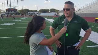 Pregame visit with Coach Ben Benavidez of Kennedy HS [upl. by Minni637]