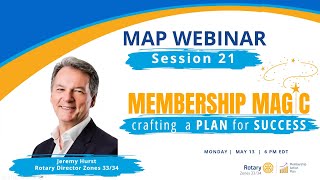 Rotary Membership Action Plan MAP S21 Membership Magic  Crafting a PLAN for Success [upl. by Corsetti469]