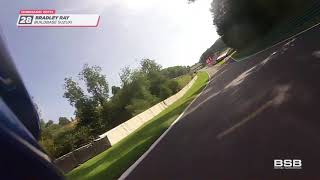 ONBOARD ACTION 2018 Cadwell Park Datatag Qualifying [upl. by Eenor879]