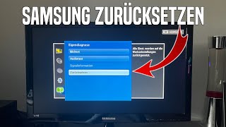 Samsung Fernseher zurücksetzen Anleitung Deutsch [upl. by Sueahccaz]