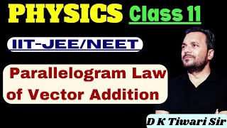 Parallelogram law of Vector Addition  Vector Analysis  Class 11NEETIITJEE  dktiwarisir [upl. by Iznek620]