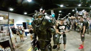 Fallout Cosplay Enclave Soldier Invades TAMPA COMICCON 2017 [upl. by Fasano773]