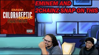 REACTION EMINEM  2CHAINZ  PHRESHER CHLORASEPTIC ORIGINAL AND REMIX [upl. by Einhoj]