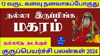 மகரம் ராசி குரு பெயர்ச்சி பலன்கள் magaram Rasi Guru peyarchi palangal 2024  2025 [upl. by Richard]