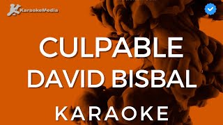 David Bisbal  Culpable KARAOKE Instrumental con coros [upl. by Colline]