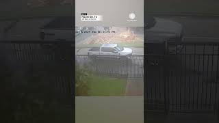 Under Construction Townhome Collapses Amid Houston Storm [upl. by Adneral862]