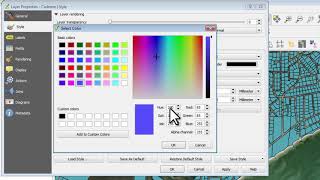 QGIS tutorial part 2 The map layer properties ustep 3c [upl. by Jacobson617]