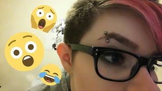 My Eyebrow Piercing Pain The Experience amp Healing Info [upl. by Marasco908]