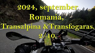 Romanian Tour 2024 in early september TransalpinaampTransfogaras 210 [upl. by Nnave]