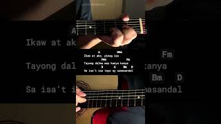 Ikaw At Ako  Johnoy Danao  Easy Guitar Chords Tutorial For Beginners guitarlessons [upl. by Mulry150]