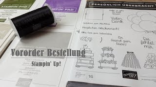 Vororder Bestellung Stampin Up  Katalogtour [upl. by Adnovad]