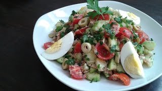 Salade méditerranéenne au Thon  سلطة بالتونة  Tuna Salad [upl. by Janeta]