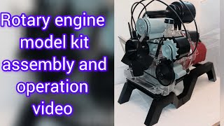 Rotary engine model kit assembly and operation video [upl. by Yekcaj423]