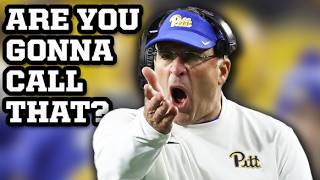 Roughing the passer calls have Pitt coach furious vs Clemson a breakdown [upl. by Kleeman]