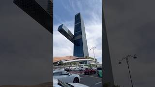 Worlds longest cantilever opens over sixlane highway in Dubai  Shorts  Dezeen [upl. by Bernelle]