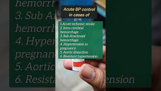 Labetalol  Antihypertensive  BP Control in hindi medical bp short [upl. by Notgnillew]