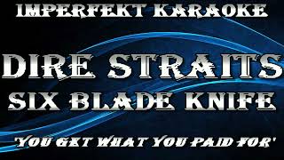 Dire Straits karaoke  Six Blade Knife [upl. by Ahsrat]