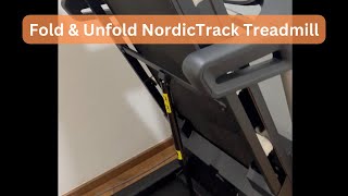 How to Fold and Unfold NordicTrack Treadmill [upl. by Selinda]