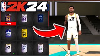 How To Unlock My Career Jersey Selection In NBA 2K24 [upl. by Curry]