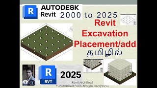 Revit excavation for foundation in tamil  Raft foundation  Revit toposolid  Revit [upl. by Anidene629]