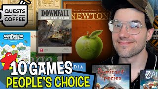 10 Board Games Being Played NOW  quotPeoples Choicequot Board Game Picks [upl. by Malachi]