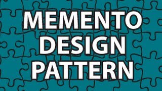 Memento Design Pattern [upl. by Strephonn]