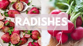 RADISHES 101   easy healthy radish recipes [upl. by Eidda318]