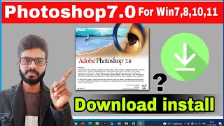 Photoshop 70 Download kaise Karen  How to Download amp install Adobe Photoshop 70 HINDI [upl. by Fenny]