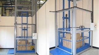 Mezzanine Goods Lift Installation Manual Handling Solutions MHSCOM Ltd Tel 01553 811977 [upl. by Grishilde]