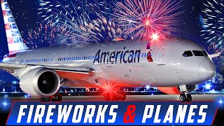 🔴LIVE HAPPY 4TH🇺🇸 FIREWORKS amp PLANE ACTION at CHICAGO OHARE  ORD AIRPORT AVGEEK PLANE SPOTTING [upl. by Tisman]