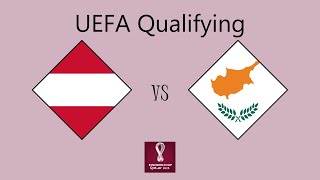 Austria vs Cyprus  European Qualifying Group D [upl. by Llerdnad]