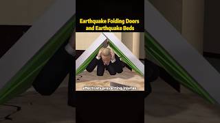 Earthquake folding doors and earthquake bedsgateway refugees youtube foryou [upl. by Ahtiuqal]