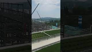 Steel structure building project installation on site [upl. by Oriaj938]