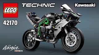 LEGO® Technic™ Kawasaki Ninja H2R Motorcycle 42170643 pcs StepbyStep Building Instructions [upl. by Quiteria]