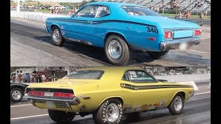 NHRA Racing with 2 Classic MOPARs [upl. by Eessej]