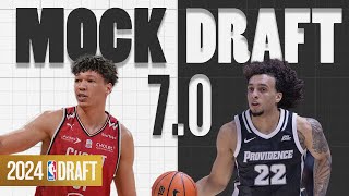 2024 NBA Mock Draft 70  The First Round [upl. by Shreve718]