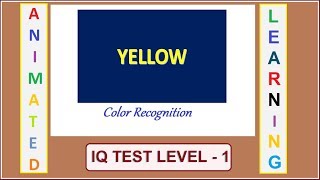 IQ Test  Level  1  Color identification with flash  GAME [upl. by Akenehs]