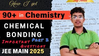 JEE MAIN 2025 Must Watch Chemical Bonding part2 99 percentile in JEE MAINjeemainsjeeiitjee [upl. by Aehtela]