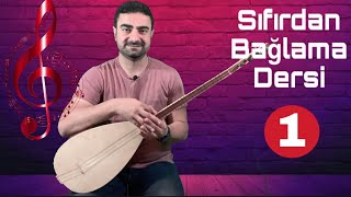 Sıfırdan Bağlama Dersi 1saz dersisolfejözel ders [upl. by Ecinereb]