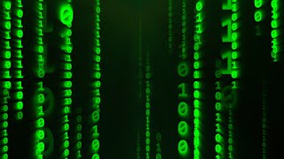 Matrix Binary Code Number Digit Streams Falling Rain Particles 4K VJ Loop Motion Background [upl. by Koval995]