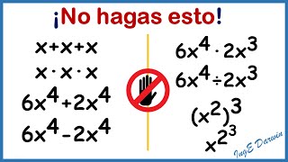 Álgebra BÁSICA 8 operaciones que debes dominar sin problema Parte 1 [upl. by Aidnyl]