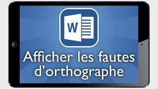 Tutoriel Word iPad  Afficher ou masquer les fautes dorthographe [upl. by Juli]