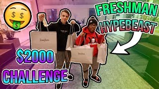 Turning a 15 year old Highschool Freshman into a Hypebeast 2000 CHALLENGE [upl. by Jurdi408]