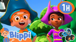 Blippi Becomes a PIRATE  Blippi and Meekah Best Friend Adventures  Educational Videos for Kids [upl. by Gundry]